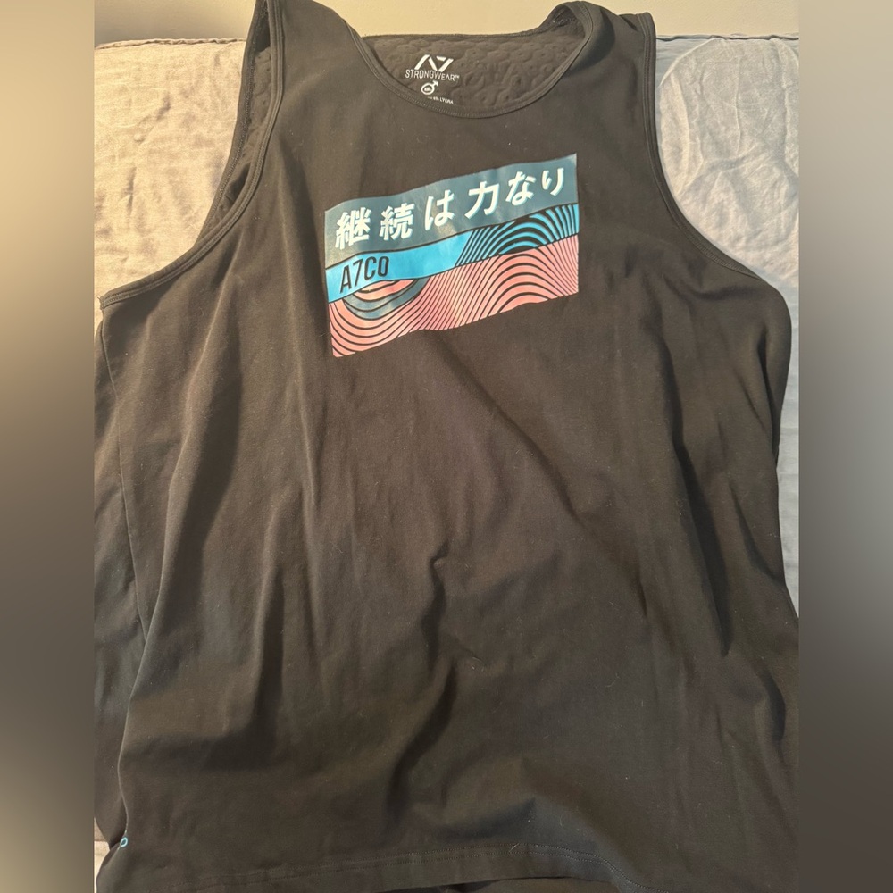 A7 Demand Greatness men’s 2XL bar grip tank top